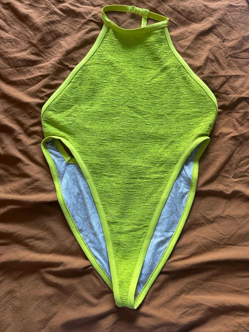 Free people Free-est Lani One Piece swimsuit Lime Green - Picture 2 of 5